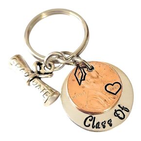 Graduating Class Of 2024 High School or College Graduation Gift for Him or Her w/Diploma Charm