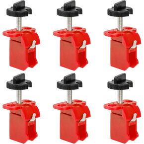 Frcctre 12 Pack Pin Out Wide Circuit Breaker Lockout Device, Industrial Grade Miniature Loto Device Breaker Switch Lock for Electrical Lockout, OSHA Compliant