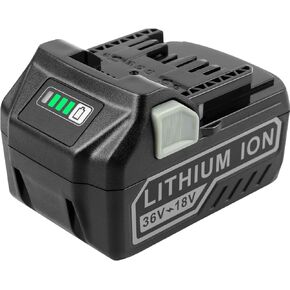 Futurebatt 3.0/6.0Ah Replacement Battery for Metabo HPT 18V/36V（Hitachi） MultiVolt Battery 371751M 372121M BSL36A18 BSL36B18 for Slide Style MAX Cordless Tools Lithium-ion Battery 2 Pack