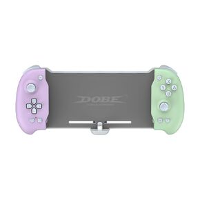 Dobe - Eggshell Controller Gripcon Controller for Handheld Mode, Ergonomic Controller for Nintendo Switch with 6-Axis Gyro, Dual Motor Vibration, Compatible with Games of Switch, Purple and Green