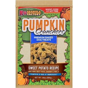 K9 Granola Factory Pumpkin/Sweet Potato With Carrot And Parsley Crunchers, 14 Ounces Per Pack