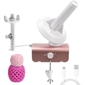 Winartton Electric Yarn Winder for Crocheting, Heavy-Duty Yarn Ball Winder 10 oz Large Capacity, Automatic Yarn Cake Winder Spinner Roller, Crocheting Tools Supplies for Knitting Lovers(Patented)