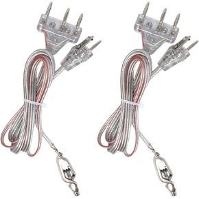 Fencing Foil/Saber Body Cord, Elite Series Bodywire, 2-Pin Cord, Clear Wire, Competition Approved (2 Pack)