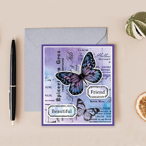 GLOBLELAND 11.7x8.3in Vintage Ticket Postcard Clear Stamps Postage Silicone Stamps Rubber Stamp Retro Silicone Transparent Seal Stamps for Card Making Scrapbooking Decoration in Saudi Arabia