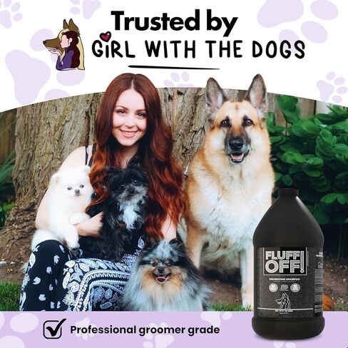 Fluff Off! by Girl with The Dogs Natural Deshedding Dog & Cat Shampoo 8Wks+ in Saudi Arabia
