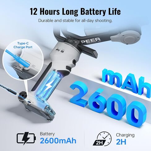 مثبت جيمبال ثلاثي المحاور من ZHIYUN للكاميرا بدون مرآة، كاميرا جيمبال أكثر احترافية مع شاشة ملونة 1.22 بوصة، بلوتوث in Kuwait