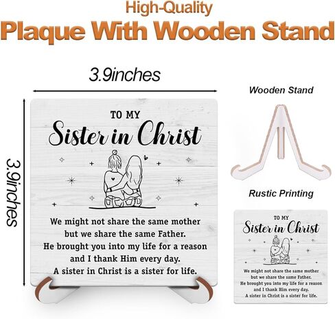Inspirational Christian Desk Decor Wood Sign Religious Bible Verse Decorative Plaque with Wood Stand for Christian Home Bedroom Girls Women Room Office Shelf Table Decor in Saudi Arabia