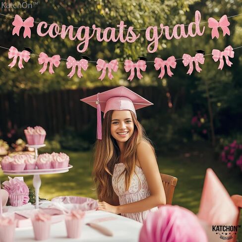 KatchOn, Glitter Black Congrats Grad Banner - Large, 10 Feet | We Are So Proud of You Banner | K-12 Graduation Photo Banner, Graduation Decorations Class of 2024 | Graduation Banner 2024 Personalized in Saudi Arabia