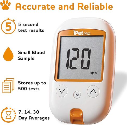 نظام مراقبة نسبة الجلوكوز في الدم UltiCare VetRx iPet PRO (28 مقياس 100 قيراط. مشارط) in Kuwait