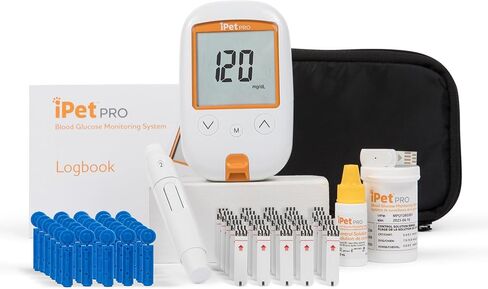 نظام مراقبة نسبة الجلوكوز في الدم UltiCare VetRx iPet PRO (28 مقياس 100 قيراط. مشارط) in Kuwait