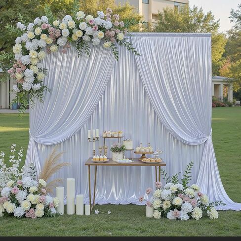 20ftx10ft Gold Sequin Backdrop Curtain for Parties, 4 Panels 5x10FT Shimmer Wrinkle Free Glitter Photo Backdrop Drapes Back Drop Cloth for Wedding Birthday Christmas Photography Background in Saudi Arabia