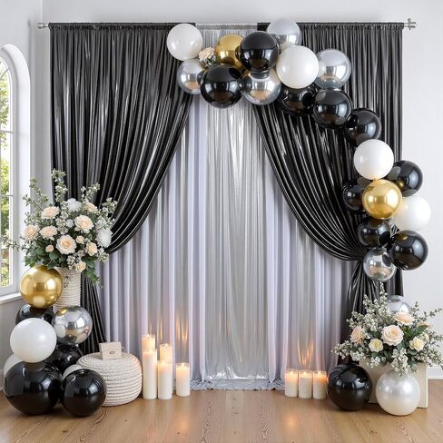 20ftx10ft Gold Sequin Backdrop Curtain for Parties, 4 Panels 5x10FT Shimmer Wrinkle Free Glitter Photo Backdrop Drapes Back Drop Cloth for Wedding Birthday Christmas Photography Background in Saudi Arabia