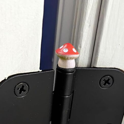Door Hinge Heads Decorative Topper - Hinge Head Mushroom - Magnetic Hinge Head Trinket - Hinge Pin Topper Miniature (Original, Set of 6) in Saudi Arabia
