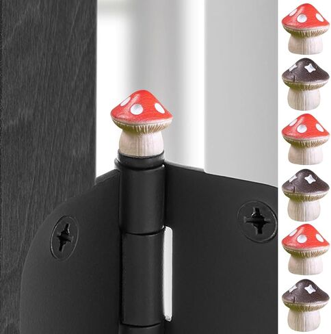 Door Hinge Heads Decorative Topper - Hinge Head Mushroom - Magnetic Hinge Head Trinket - Hinge Pin Topper Miniature (Original, Set of 6) in Saudi Arabia