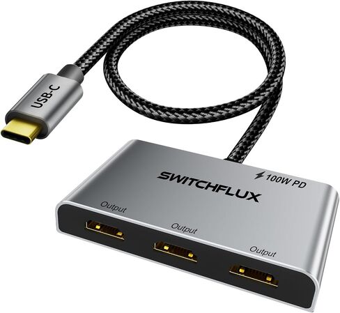 محول USB C إلى HDMI مزدوج | 4k@60 هرتز| لجهاز Mac M1/M2/M3، Displaylink(DL6950) شاشة HDMI ممتدة للشاشات المزدوجة المتوافقة مع Windows وMacBook Pro/Air، يلزم وجود برنامج تشغيل in Saudi Arabia
