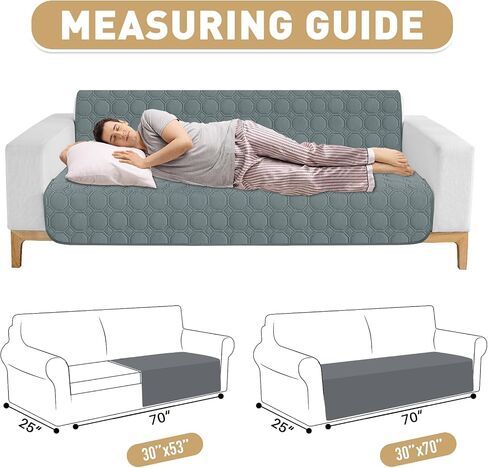 ZNSAYOTX Ultimate Cozy Blankets (30"x70") 100% Waterproof Sofa Mat Blanket for Dog Pets, Bed Couch Protector with Non-Slip Back Washable Durable, Pee Scratch Proof Easy to Clean (Dark Grey) in Saudi Arabia