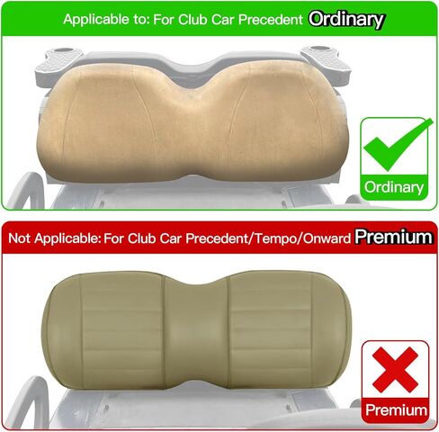 أغطية مقاعد عربة الجولف من NOKINS، وسادة مقعد مناسبة لنادي السيارات DS Pre-2000، ملحقات عربة الجولف أغطية مقاعد أمامية من الفينيل الماسي، بدون دباسة (ألياف الكربون السداسية باللونين الأسود والأسود) in Kuwait