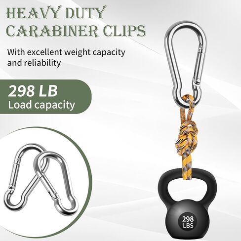 12 Pcs Small Carabiner Clip, 1.57inch Carabiners Clips, Stainless Steel Mini Carabiner for Keys, Climbing, Fishing, Camping, Water Bottle, Pet Tags, Feeders, Flag Rigging, Hiking in Saudi Arabia