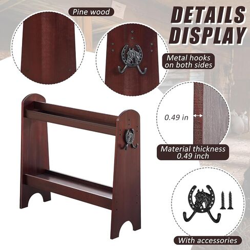 Pine Wood Saddle Rack Saddle Stand for English and Western Saddles Horse Tack Organizers Horse Supplies Accessories Equipment for Displaying Trophy Saddles at Home in Saudi Arabia