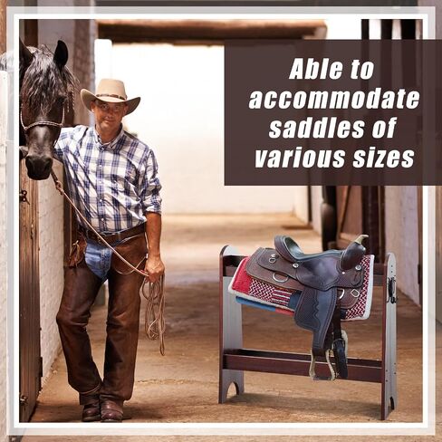 Pine Wood Saddle Rack Saddle Stand for English and Western Saddles Horse Tack Organizers Horse Supplies Accessories Equipment for Displaying Trophy Saddles at Home in Saudi Arabia