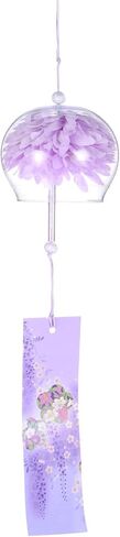 3-Pack Japanese Wind Chimes, Glass Wind Bells Handmade Pendant, Glass Hanging Wind Chimes for Outdoor/Garden/Patio/Home/Yard Decoration [3 Colors] in Saudi Arabia