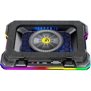AICHESON Laptop Fan Cooling Pad with High Effective Motor Cooler Fan, Gaming Full RGB Lighting Laptop Stand for 15-19 inch Gamer PC Computers