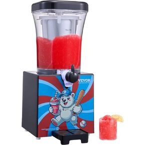 VEVOR Slushy Machine for Home, 34oz Tank Home-use Margarita Machine, Smoothie Frozen Drink Maker with Food-grade Materials, Slushie Machine for Home DIY, Kids' Parties, Black