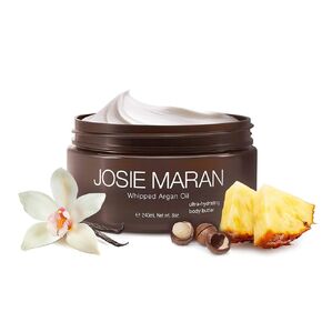 Josie Maran Whipped Body Butter - Hydrate, Soften & Revitalize Skin with Argan Oil, Shea Butter, Avocado Oil & Fatty Acids - Dry Skin Body Moisturizer - Lavender Citrus (2 fl oz / 59ml)