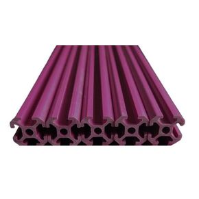 XBEAMS Rigid Lightweight Plastic T Slot 2020 Extrusion DIY (5, Pink, 450mm)