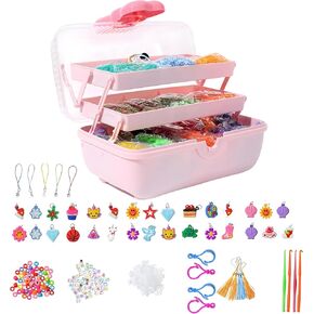 JIYAKO 16000+Rubber Band Bracelet Kit, Loom Bracelet Making Kit for Kids, Rubber Bands Refill Loom Set, Loom Bands Kit,Friendship Bracelet Creativity Birthday Kits