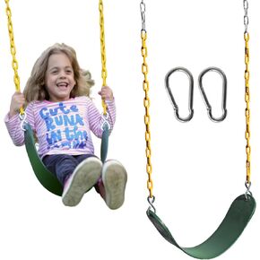 مجموعة أرجوحة بديلة للمقعد من Eastern Jungle Gym مكونة من 3 قطع مع سلاسل أرجوحة مطلية
