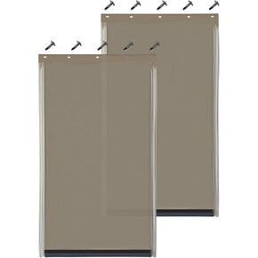 2PACK Dog Door Replacement Flaps with Screws - Fits Petsafe Dog Door PAC11-11039 Measures 10 1/8" X 16 7/8", Large BPA Free Doggie Door Replacement Flaps Weather Resistant Doggy Door Replacement Flap