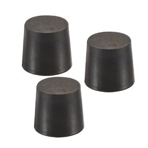 YOKIVE 3Pcs Rubber Stoppers, Tapered Plugs with High-Temperature Resistance | Protect Hole, Great for Lab Industry (Black, 48mm to 56mm)