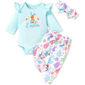 HINTINA Preemie Newborn Infant Baby Girl 1st First St. Patrick’s Day Outfits