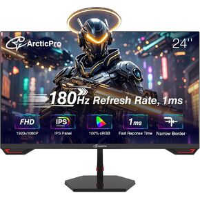 24.5 inch Gaming Monitor 300Hz, FHD 1080p, IPS Panel, 1ms Response Time, Adaptive sync, PC Computer Monitor, 3-Sided Frameless, Ultra Slim, 100% sRGB, Bluelight Filter, HDMI *2, DP*2