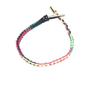 Black Hemp Bracelet Anklet Adjustable Alligator Clip for Men or Women Handmade Beach Hemp Jewelry