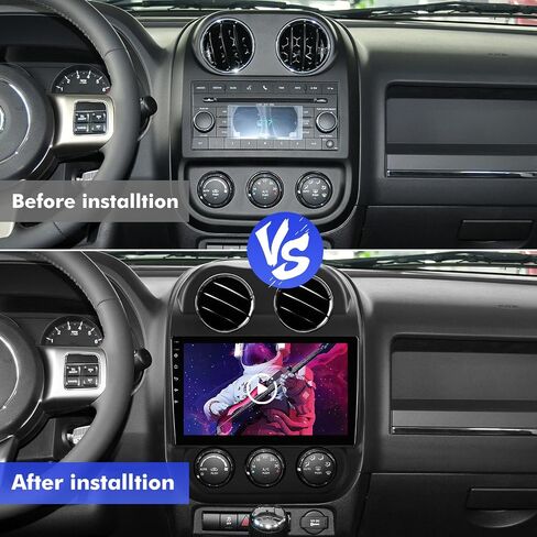 ستيريو سيارة 10.1 بوصة IPS تعمل باللمس Android 12 لسيارة Jeep Compass/Patriot 2010-2016 مع CarPlay اللاسلكي وAndroid Auto 2+32GB راديو السيارة، يدعم GPS، WiFi، Bluetooth، راديو FM، كاميرا احتياطية، SWC in Kuwait