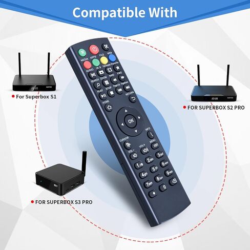 V3 Pro Replacement Voice Remote Control Compatible with vSeeBox V5 Pro / V3 Plus/V3 Pro / V2 Pro / V1 Pro/V1 Max/Elite/Max in Saudi Arabia