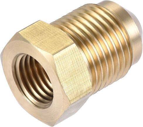 تركيب أنابيب نحاسية من uxcell، 3/8 SAE Flare Male 1/4 SAE أنثى، موصل محول الأنابيب، لتبريد مكيف الهواء، قطعتان in Kuwait