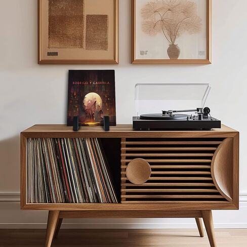 Record Holder, Wooden Vinyl Record Storage, Wood Album Holders for Vinyl Records in Saudi Arabia