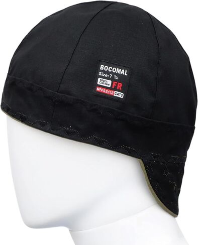 BOCOMAL Welding Cap High Deep CAT2 Flame Resistant Midweight 6 pannel Welder Caps in Kuwait