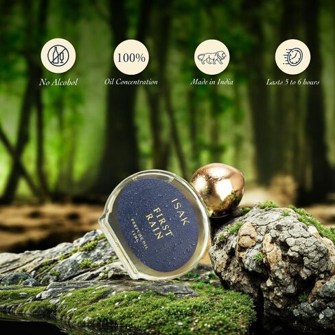 عطر إيساك الفاخر للرجال والنساء، عطر لافندر رين 12 مل (0.4 أونصة سائلة)، خالٍ من الكحول، رائحة لافندر تدوم من 8 إلى 10 ساعات للجنسين، زيت عطري فاخر، صنع في الهند. in Saudi Arabia