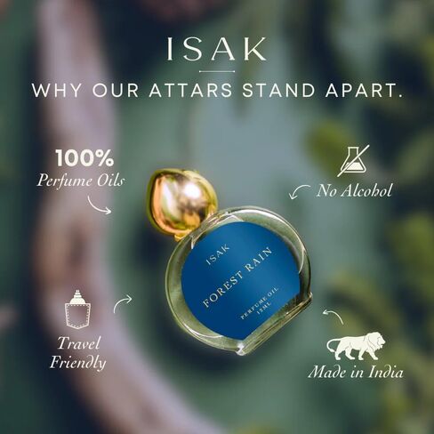 عطر إيساك الفاخر للرجال والنساء، عطر لافندر رين 12 مل (0.4 أونصة سائلة)، خالٍ من الكحول، رائحة لافندر تدوم من 8 إلى 10 ساعات للجنسين، زيت عطري فاخر، صنع في الهند. in Saudi Arabia