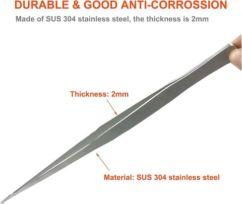 2 Pack Extra Long Tweezers, Fecsam Feeding Tongs, 18.9 inch & 10.5 inch Curved Aquarium Stainless Steel Large Aquascape Tools for Fish Tank, Terrarium，Aquascaping, Reptile, Bearded Dragon in Saudi Arabia