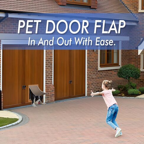 2PACK Dog Door Replacement Flaps with Screws - Fits Petsafe Dog Door PAC11-11039 Measures 10 1/8" X 16 7/8", Large BPA Free Doggie Door Replacement Flaps Weather Resistant Doggy Door Replacement Flap in Saudi Arabia
