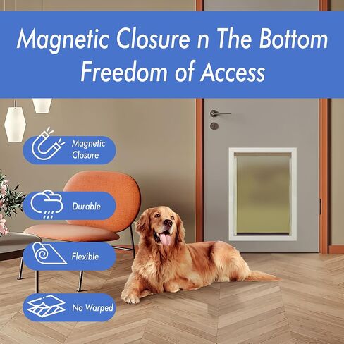 2PACK Dog Door Replacement Flaps with Screws - Fits Petsafe Dog Door PAC11-11039 Measures 10 1/8" X 16 7/8", Large BPA Free Doggie Door Replacement Flaps Weather Resistant Doggy Door Replacement Flap in Saudi Arabia