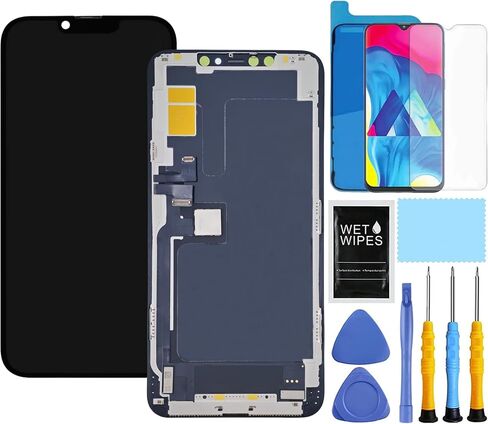 مجموعة استبدال شاشة iPhone 11 Pro لهاتف iPhone 11 Pro لهاتف iPhone 11 Pro A2160 A2217 A2215 شاشة LCD رقمية تعمل باللمس مع أدوات إصلاح 5.8 بوصة أسود in Saudi Arabia