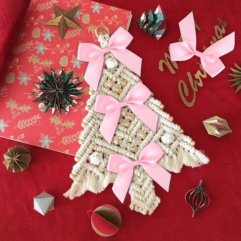 15pcs 2.5" Self-Adhesive Gift Wrap Bows, Soft Non-Faded Satin Ribbon Bow, Premade Craft Bows for Christams Wedding Birthday Party Bridal Shower Baby Shower Decorations- White in Saudi Arabia