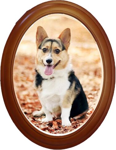 Oval Picture Frames,Classic Oval Wood Picture Frame Wooden Wall Hanging Picture Frames for Home Office Wall Décor(Black,10 inch) in Kuwait