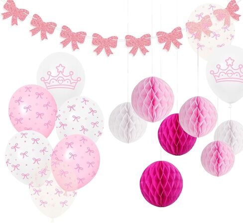 مجموعة بالونات القوس مع لافتة القوس وكرات العسل الوردية لتزيين حفلات القوس لحفلات أعياد الميلاد ذات موضوع القوس، وديكور خطوبة الزفاف، ومستلزمات لطيفة للمغناج in Kuwait